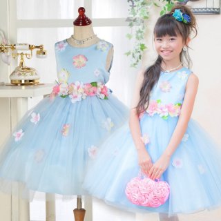 処分間近！！子供用♡ブルーフォーマルドレス 70726f647563742f32303137303731
