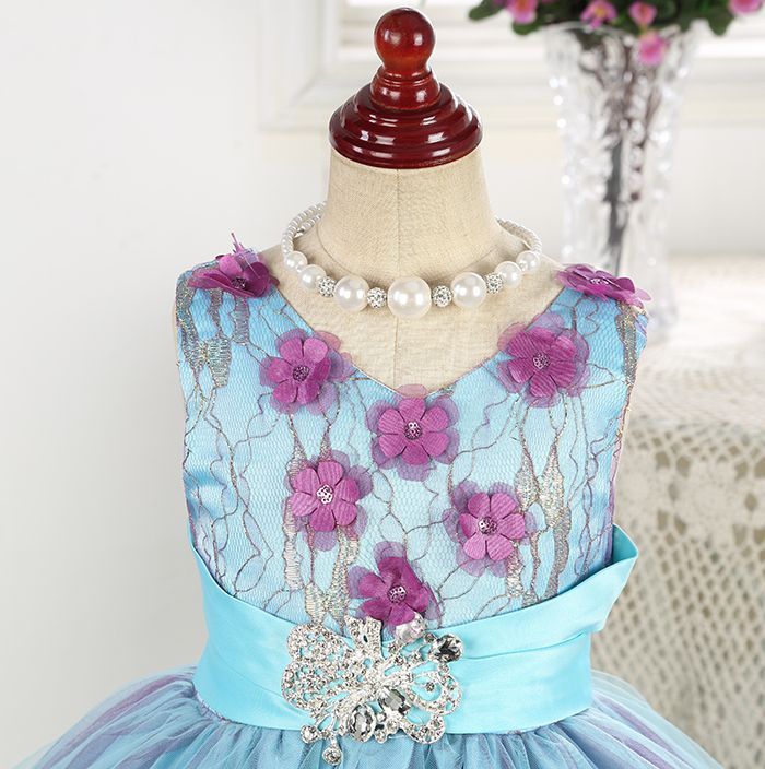 子供ドレス キッズドレス マツバボタン リボンが可愛いレースドレス 発表会 ハロウィーン 七五三 コン クール 演奏会 バレエ衣装 子供ドレス ファーストレディ